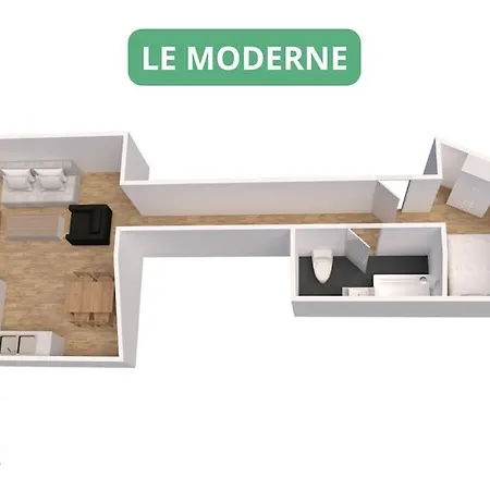 Le Moderne - Architect - Familial - Hypercentre - Rent Immo شقة